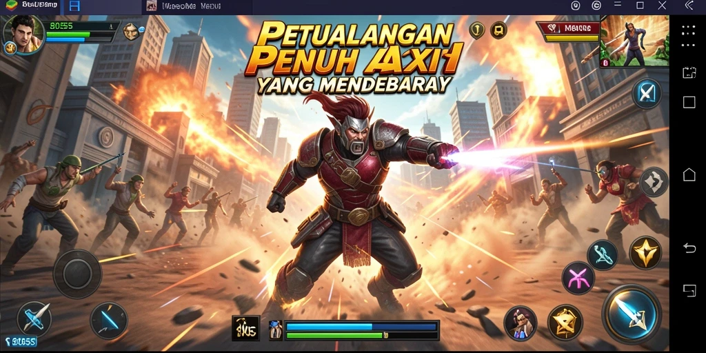 Tampilan seru dan mendebarkan dari gameplay <strong>8055</strong> yang penuh aksi.