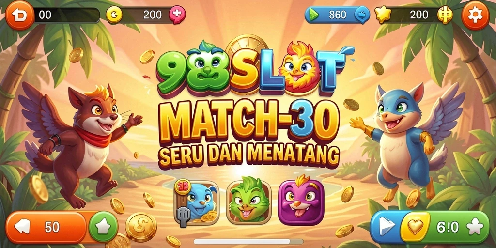 Screenshot 988SLOT menampilkan aksi gameplay Match-3 yang seru.