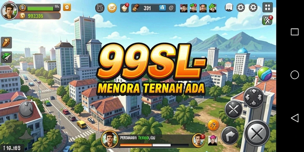 Tampilan gameplay seru 99SL dalam mode Tower Defense.