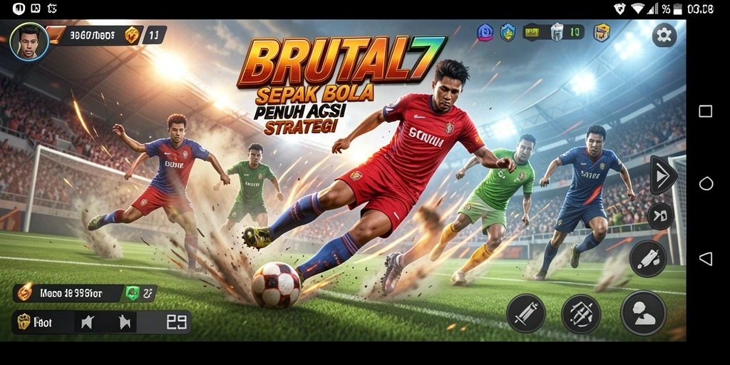 Gameplay intens dan penuh aksi dari BRUTAL77.