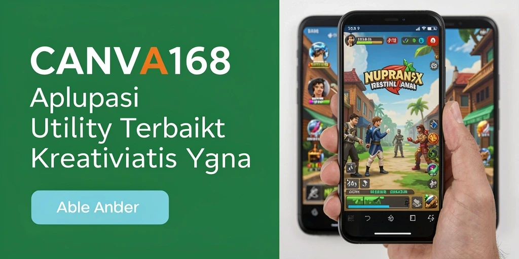 Tampilan antarmuka aplikasi CANVA168 yang sederhana dan menarik.