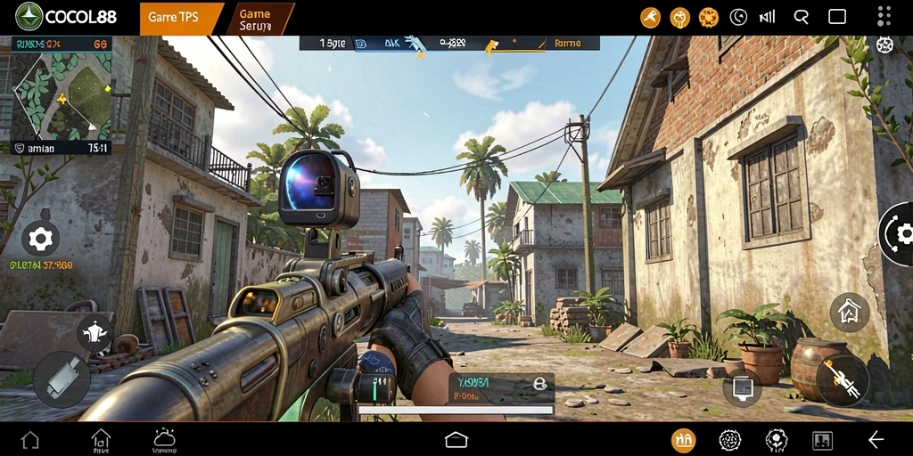 Tampilan screenshot COCOL88 menampilkan seru dan menantangnya gameplay TPS.
