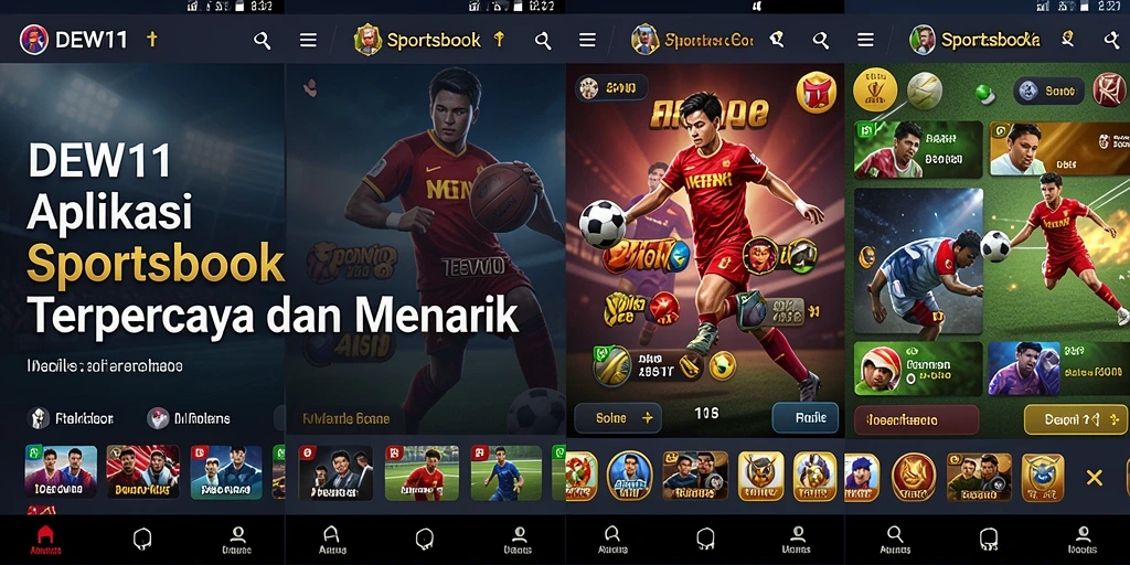 Screenshot DEWI11 menampilkan momen taruhan seru di pertandingan olahraga.