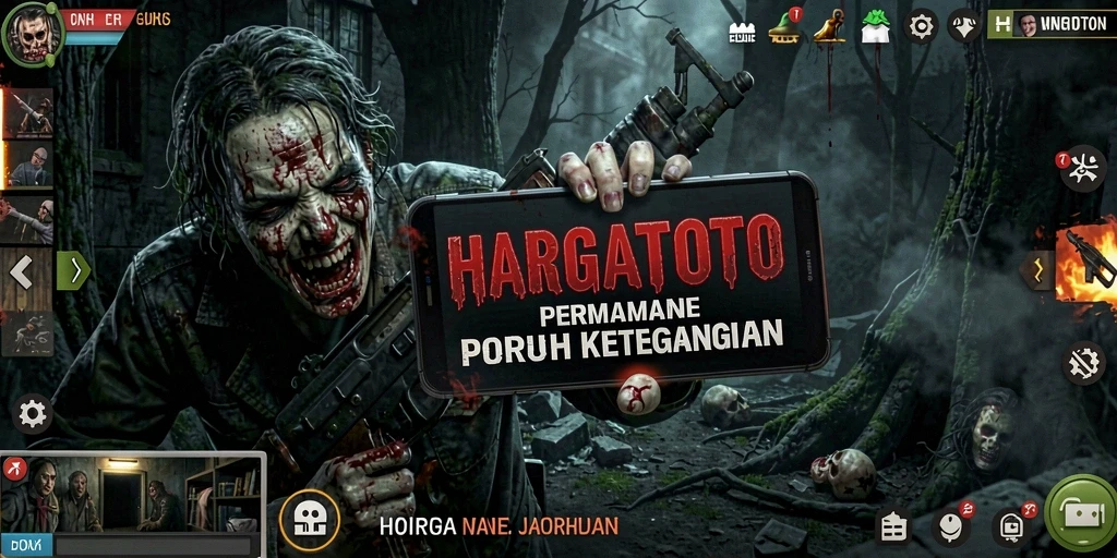 Screenshot menyeramkan dari gameplay HARGATOTO yang mendebarkan.