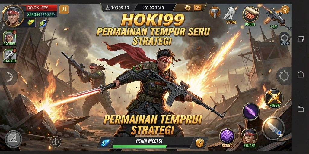 Gameplay seru HOKI99 dengan aksi tembak-menembak yang intens.