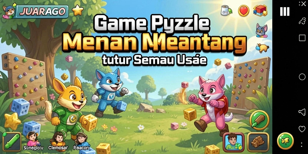 Tangkapan layar JUARAGO yang menampilkan gameplay Puzzle yang mengasyikkan.