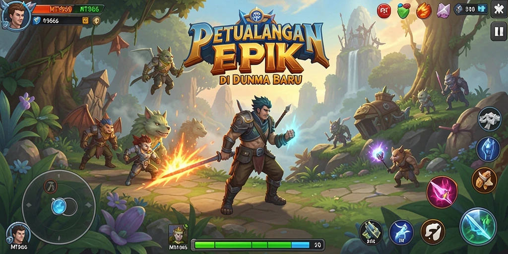Tangkapan layar utama dari gameplay <strong>MT966</strong> yang menampilkan petualangan mendebarkan.