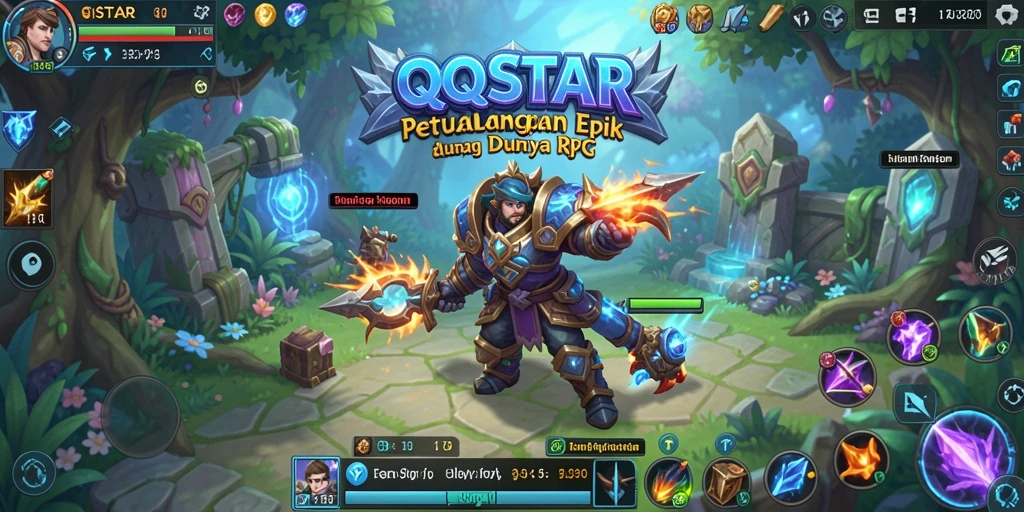 Gameplay RPG yang seru dan grafis menawan dari QQSTAR.
